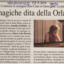 pianista Annalisa Orlando - S.Marta 18.7.2014