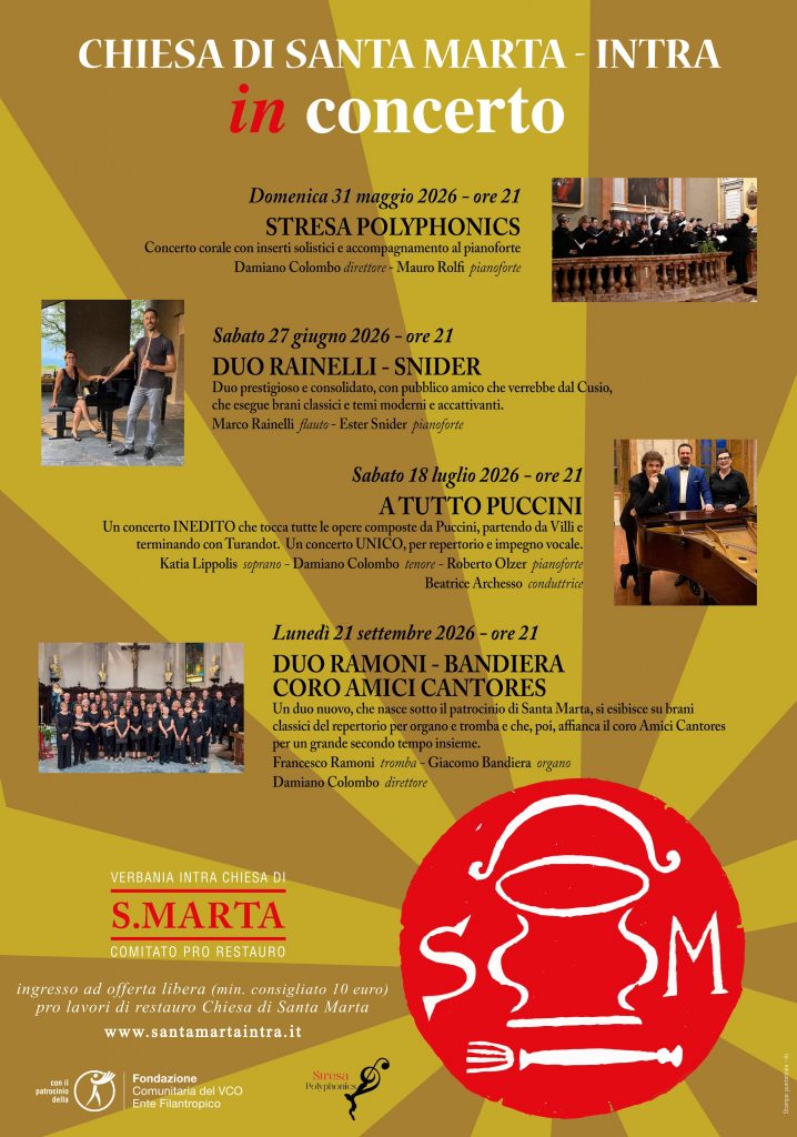 elenco concerti santa marta 2026